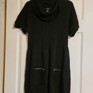 Alfani Black Cowl Neck Sweater Dress